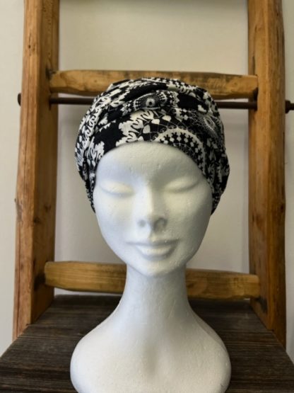 shakti turban noir et blanc