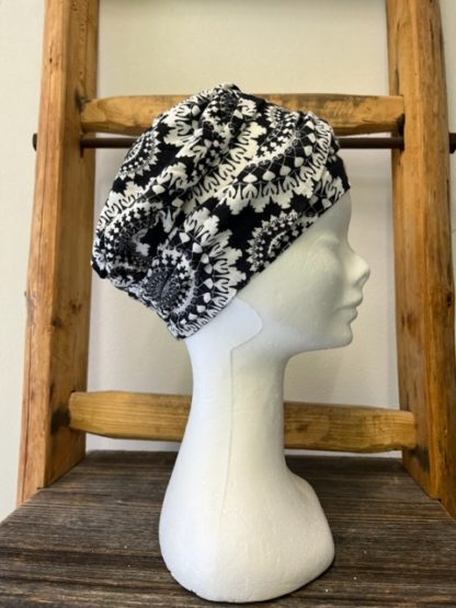 shakti turban noir et blanc – Image 2