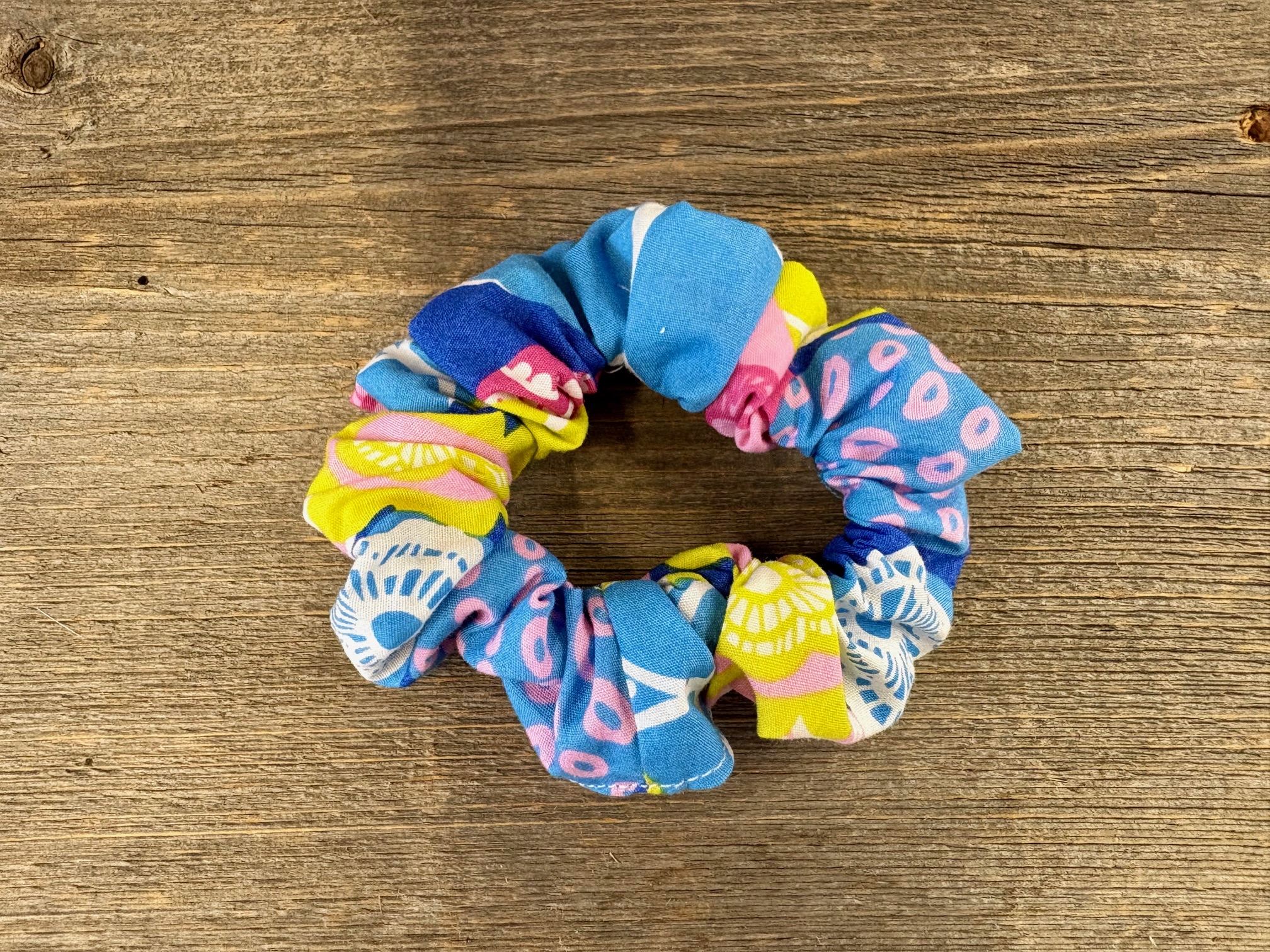 chouchou en coton multicolor